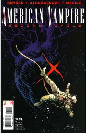 American Vampire: Second Cycle 11 published by DC/Vertigo with cover art by Rafael Albuquerque