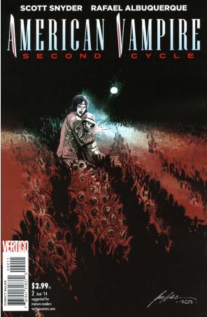 American Vampire: Second Cycle 2 published by DC/Vertigo with cover art by Rafael Albuquerque