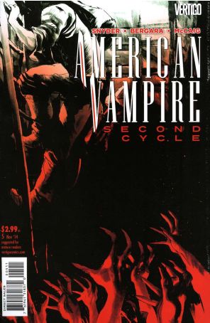 American Vampire: Second Cycle 5 published by DC/Vertigo with cover art by Rafael Albuquerque