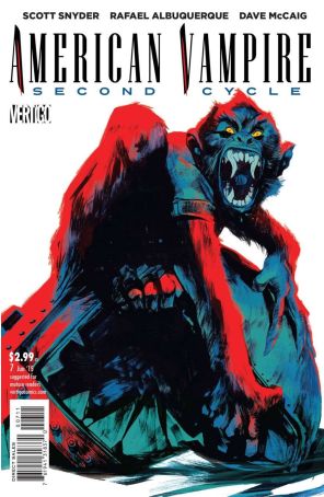 American Vampire: Second Cycle 7 published by DC/Vertigo with cover art by Rafael Albuquerque