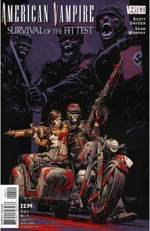 American Vampire: Survival of the Fittest 4 published by DC/Vertigo with cover art by Sean Murphy