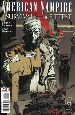 American Vampire: Survival of the Fittest 5 published by DC/Vertigo with cover art by Sean Murphy