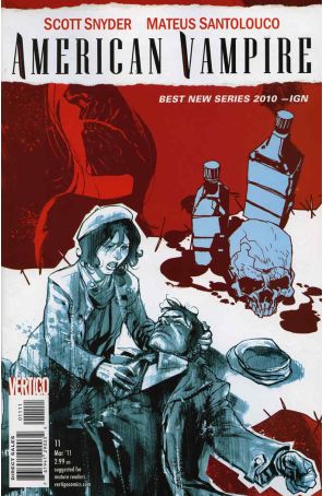 American Vampire 11 published by DC/Vertigo with cover art by Rafael Albuquerque