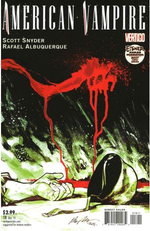 American Vampire 18 published by DC/Vertigo with cover art by Rafael Albuquerque
