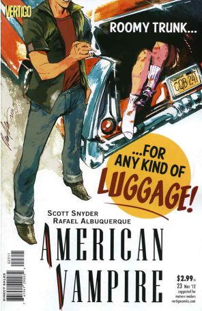 American Vampire 23 published by DC/Vertigo with cover art by Rafael Albuquerque