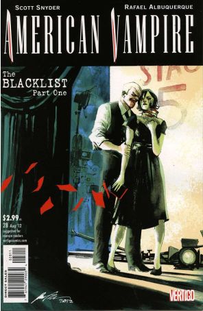 American Vampire 28 published by DC/Vertigo with cover art by Rafael Albuquerque