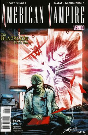 American Vampire 29 published by DC/Vertigo with cover art by Rafael Albuquerque