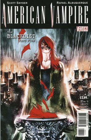 American Vampire 32 published by DC/Vertigo with cover art by Rafael Albuquerque