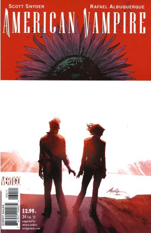 American Vampire 34 published by DC/Vertigo with cover art by Rafael Albuquerque