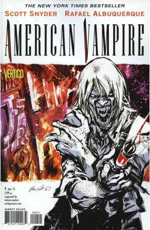 American Vampire 9 published by DC/Vertigo with cover art by Rafael Albuquerque