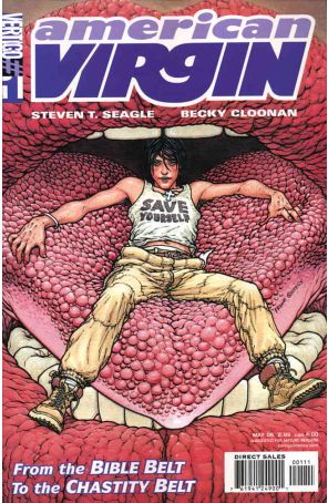 American Virgin 1 published by DC/Vertigo with cover art by Frank Quitely