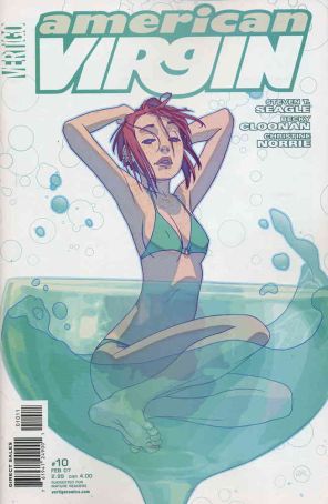 American Virgin 10 published by DC/Vertigo with cover art by Joshua Middleton