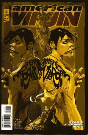 American Virgin 17 published by DC/Vertigo with cover art by Celia Calle