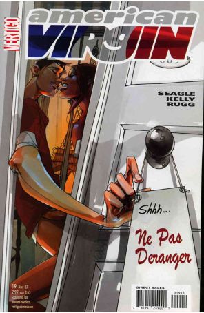 American Virgin 19 published by DC/Vertigo with cover art by Celia Calle