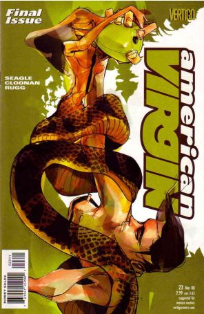 American Virgin 23 published by DC/Vertigo with cover art by Celia Calle