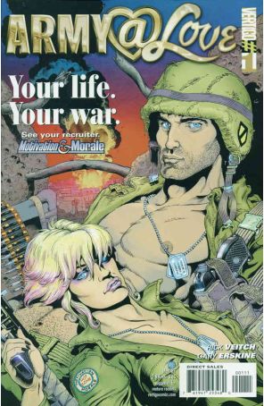 Army @ Love 1 published by DC/Vertigo with cover art by Rick Veitch