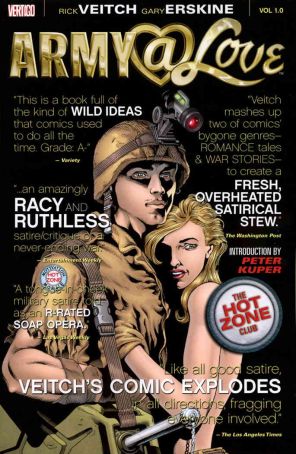 Army @ Love TPB 1 published by DC/Vertigo with cover art by Rick Veitch