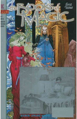 The Books of Magic 1 Silver Variant published by DC/Vertigo with cover art by Charles Vess