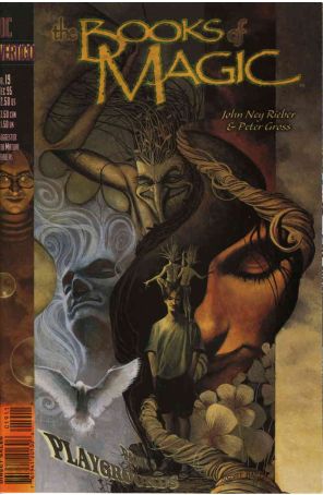 The Books of Magic 19 published by DC/Vertigo with cover art by August Hall