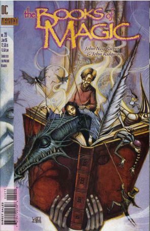 The Books of Magic 20 published by DC/Vertigo with cover art by August Hall