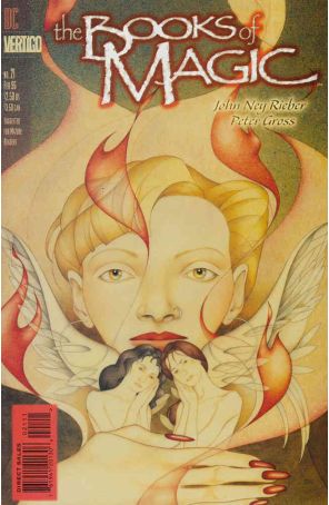 The Books of Magic 21 published by DC/Vertigo with cover art by August Hall