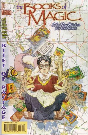 The Books of Magic 28 published by DC/Vertigo with cover art by Michael W. Kaluta