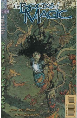 The Books of Magic 34 published by DC/Vertigo with cover art by Michael W. Kaluta