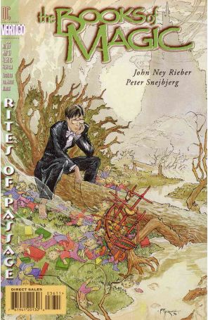The Books of Magic 36 published by DC/Vertigo with cover art by Michael W. Kaluta