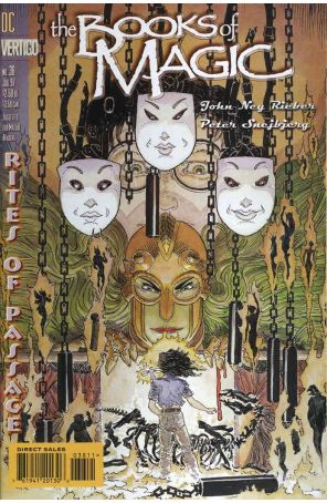 The Books of Magic 38 published by DC/Vertigo with cover art by Michael W. Kaluta