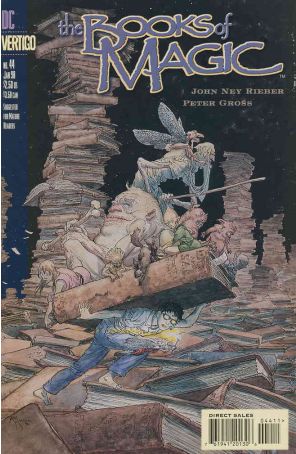 The Books of Magic 44 published by DC/Vertigo with cover art by Michael W. Kaluta