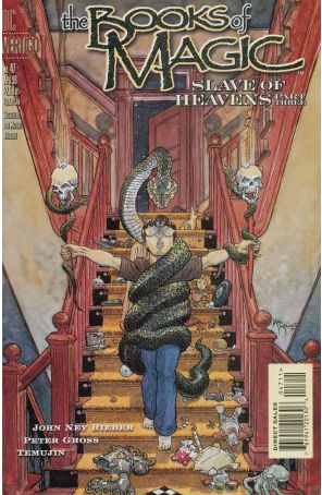 The Books of Magic 47 published by DC/Vertigo with cover art by Michael W. Kaluta