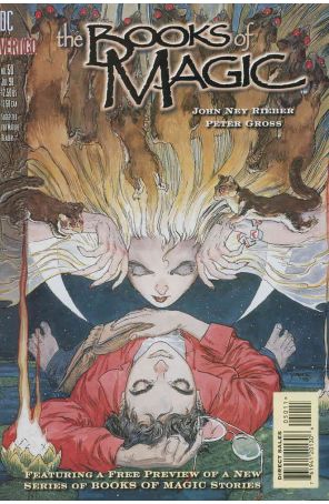 The Books of Magic 50 published by DC/Vertigo with cover art by Michael W. Kaluta