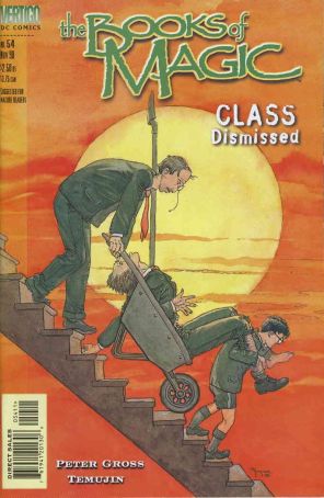 The Books of Magic 54 published by DC/Vertigo with cover art by Michael W. Kaluta