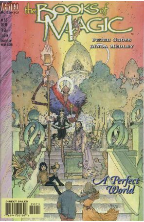 The Books of Magic 55 published by DC/Vertigo with cover art by Michael W. Kaluta