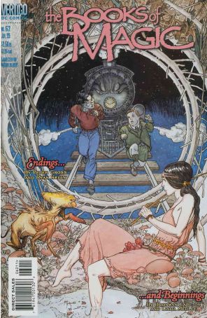 The Books of Magic 62 published by DC/Vertigo with cover art by Michael W. Kaluta
