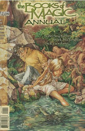 The Books of Magic Annual 1 published by DC/Vertigo with cover art by Hermann Mejia