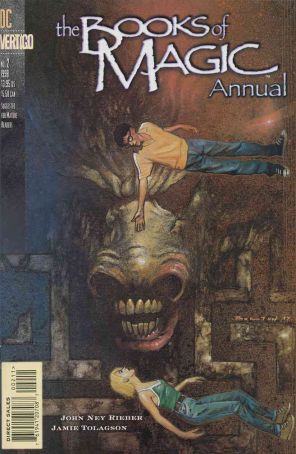 The Books of Magic Annual 2 published by DC/Vertigo with cover art by John Bolton