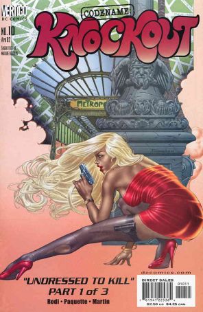 Codename: Knockout 10 published by DC/Vertigo with cover art by Tomás Giorello