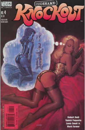 Codename: Knockout 4 published by DC/Vertigo with cover art by Joe Chiodo