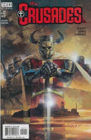 The Crusades 12 published by DC/Vertigo with cover art by Duncan Fregredo