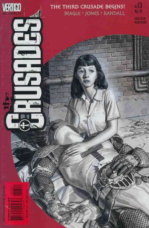 The Crusades 13 published by DC/Vertigo with cover art by Aron Wiesenfeld