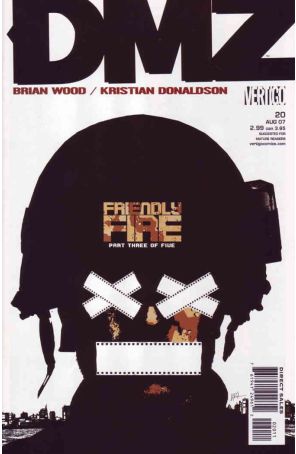 DMZ 20 published by DC/Vertigo with cover art by Brian Wood