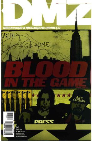 DMZ 30 published by DC/Vertigo with cover art by Brian Wood