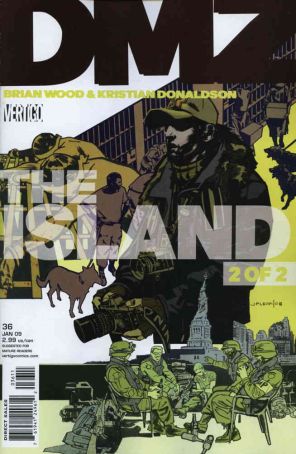 DMZ 36 published by DC/Vertigo with cover art by John Paul Leon