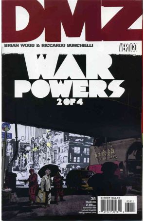 DMZ 38 published by DC/Vertigo with cover art by John Paul Leon