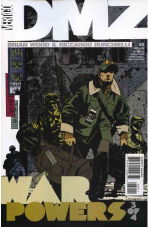 DMZ 39 published by DC/Vertigo with cover art by John Paul Leon