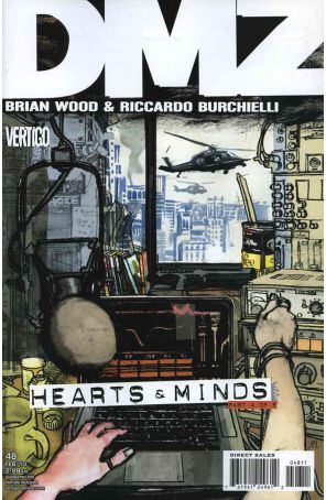 DMZ 48 published by DC/Vertigo with cover art by John Paul Leon