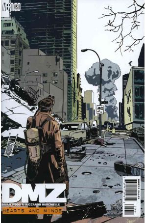 DMZ 49 published by DC/Vertigo with cover art by John Paul Leon