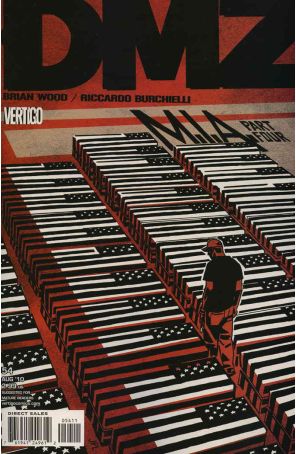 DMZ 54 published by DC/Vertigo with cover art by John Paul Leon