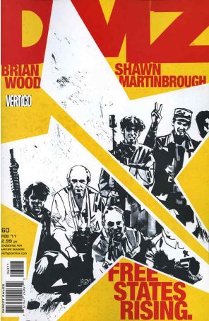 DMZ 60 published by DC/Vertigo with cover art by John Paul Leon